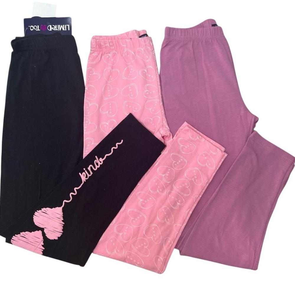 Limited Too Teen Girls Kids Bundle 3 Pair Leggings Bottom Spring/Summer